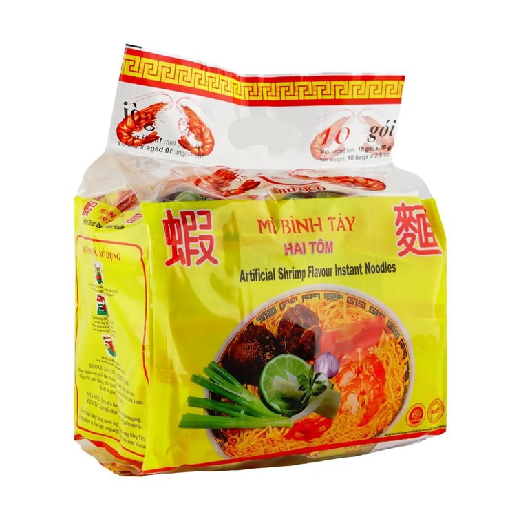 SIMPLY FOOD Binh Tay Shrimp Flavor Instant Ramen 24.69 oz - 越南SIMPLY FOOD Binh Tay 蝦味方便拉麵700g