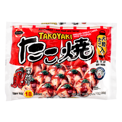 J-Basket Jumbo Takoyak 18pc 539 g - 日式大粒章鱼烧 18粒 539 克