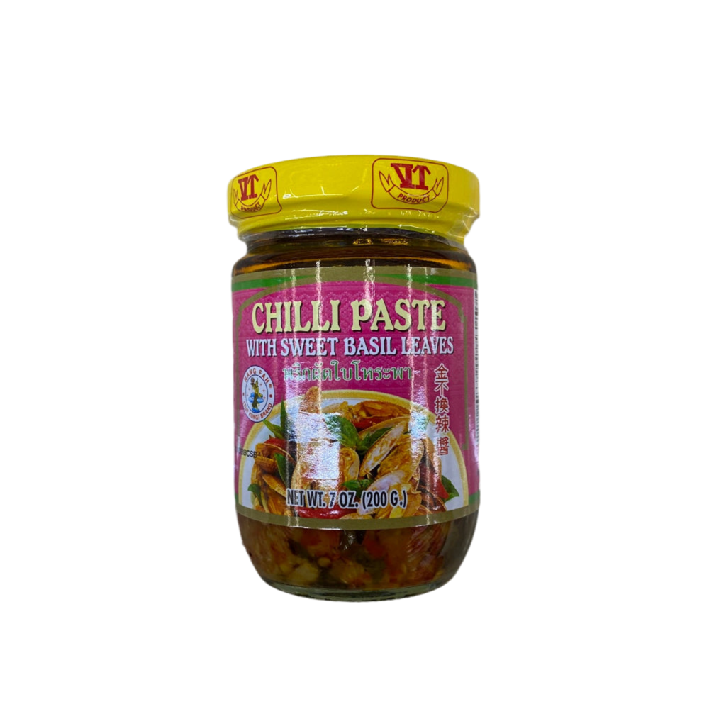 NANG FAH BRAND Chilli Paste w/ Sweet Basil Leaves - NANG FAH 金不换辣酱 7oz/200g