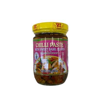 NANG FAH BRAND Chilli Paste w/ Sweet Basil Leaves - NANG FAH 金不换辣酱 7oz/200g