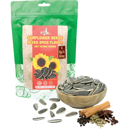 CHUON CHUON Sunflower Seeds Mixed Spice Fl,4.58 oz - 越南CHUON CHUON 瓜子 葵花籽 五香味 130g