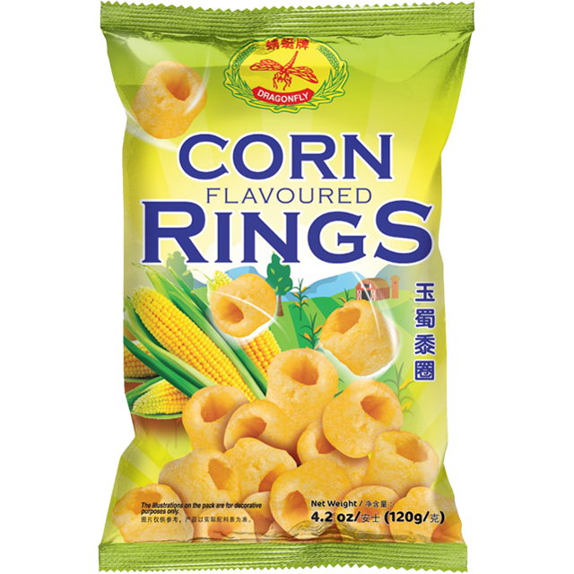 DRAGONFLY CORN RINGS 4.2OZ - 蜻蜓牌 玉米圈