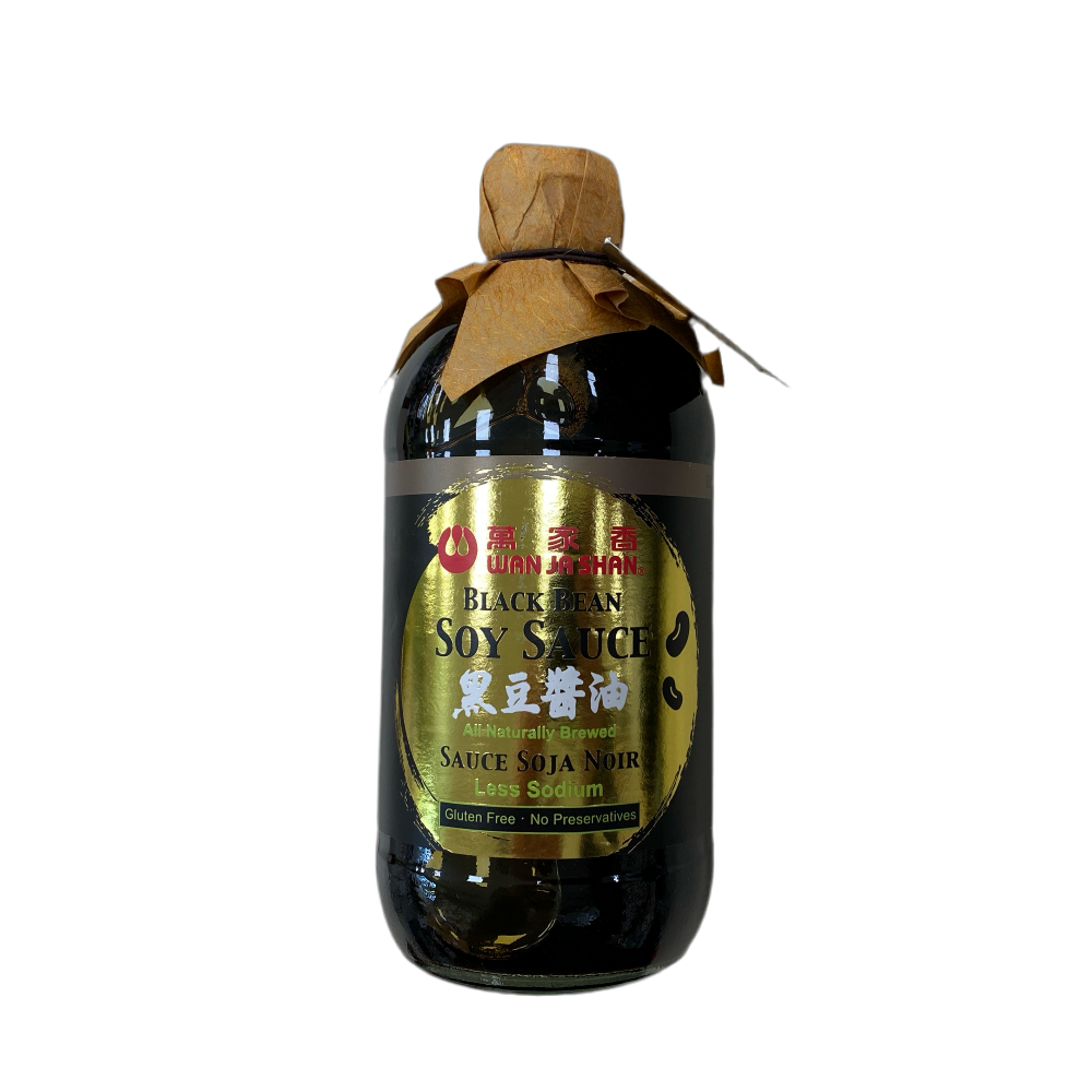 Wan Ja Shan Black Bean Soy Sauce 15 oz  - 萬家香 黑豆醬油(450ml)