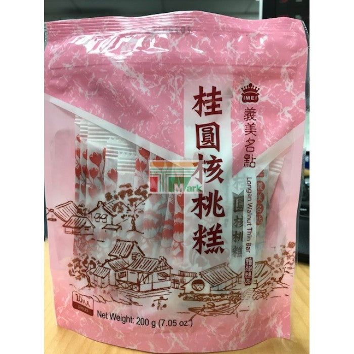 I-MEI Walnut Longan Bar 200g/ Pack 義美桂圓核桃糕