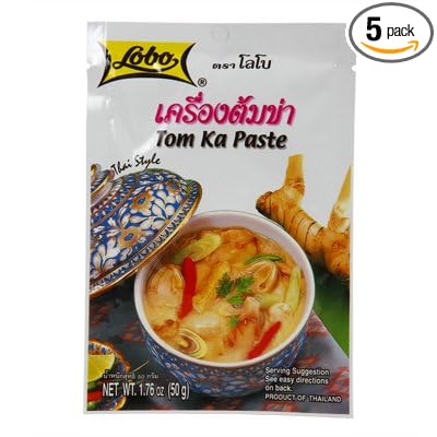 LOBO thai recipe for soup coconut milk Thai Lobo Tom Ka Paste 50g