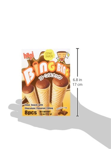 Hapi Bing Bing Ice Cream Scone Snack, Chocolate, 2.5 OZ - 巧克力脆筒 71.2 g