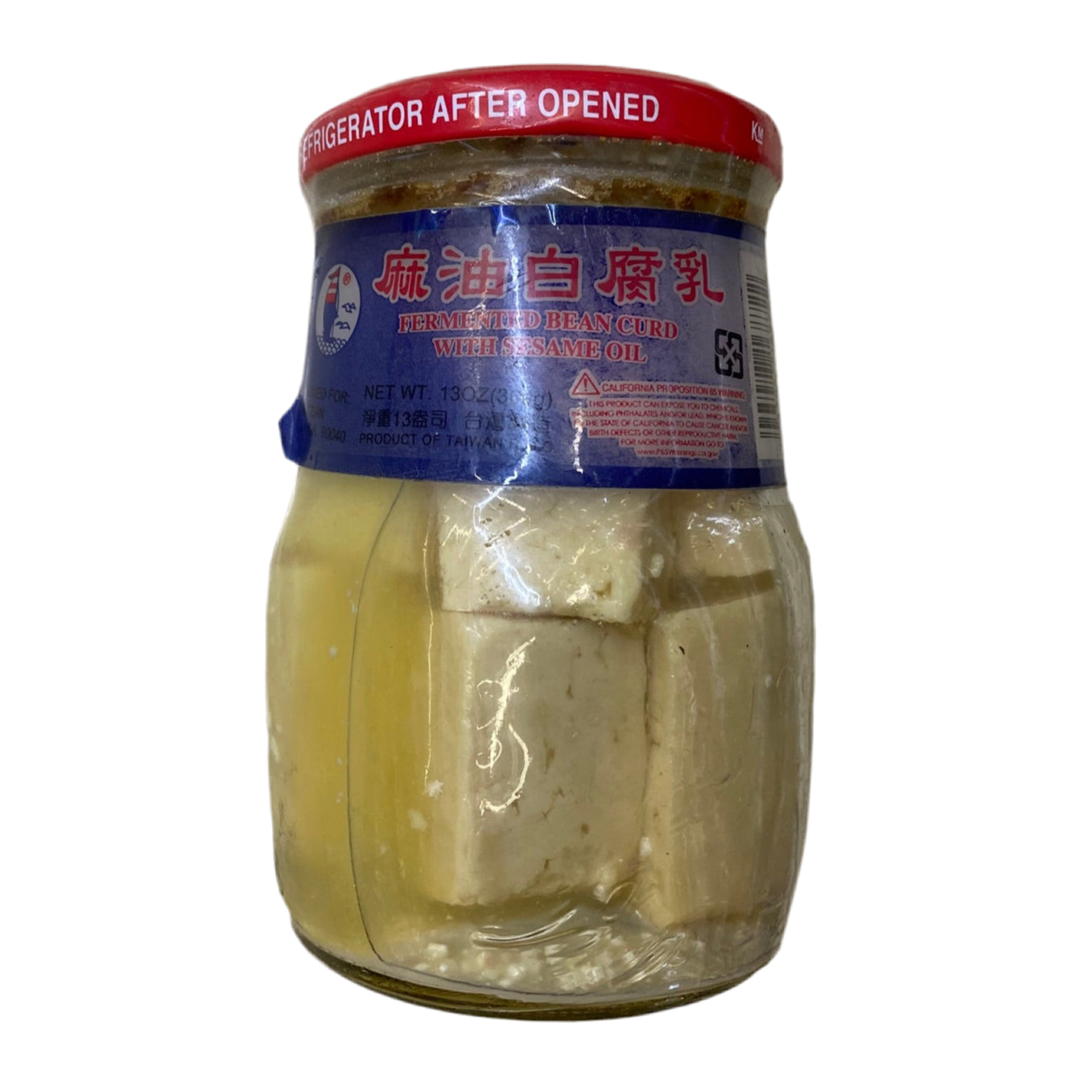 麻油白腐乳- HOCEAN FERMENTED BEAN CURD WITH SESAME OIL 13OZ