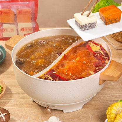 小龙坎鸳鸯底料 320g - Spicy & Original Flavor Hot Pot Soup Base 11.28oz