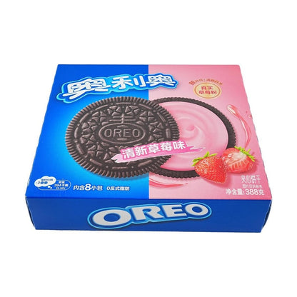 Oreo Chocolate Sandwich Cookies Strawberry - 奧利奧 夾心餅乾 清新草莓味 388g