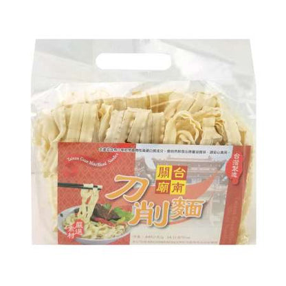 TAINAN GUANMIAU Sliced Noodles 400g - 台南關廟刀削麵