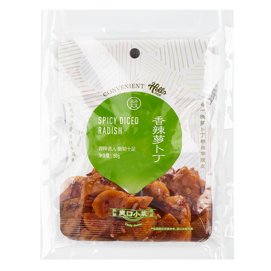 HM Spicy Diced Radish 50g*3 150 g - 盒马香辣萝卜丁50g*3 150 克