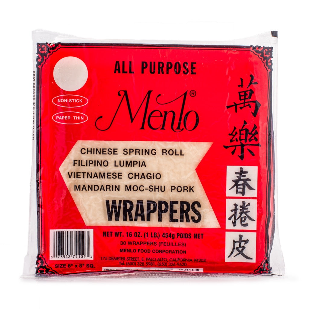 Menlo All-Purpose Wrappers, Frozen 16 oz - 万乐 春卷皮 16 盎司