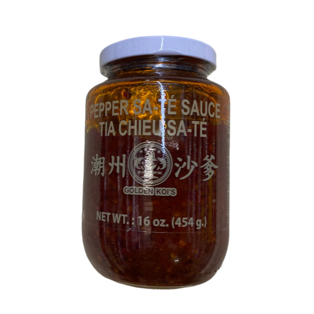 GOLDEN KOI'S Pepper Sate Sauce (Tia Chieu Sate) - AH潮州沙爹 16oz/454g