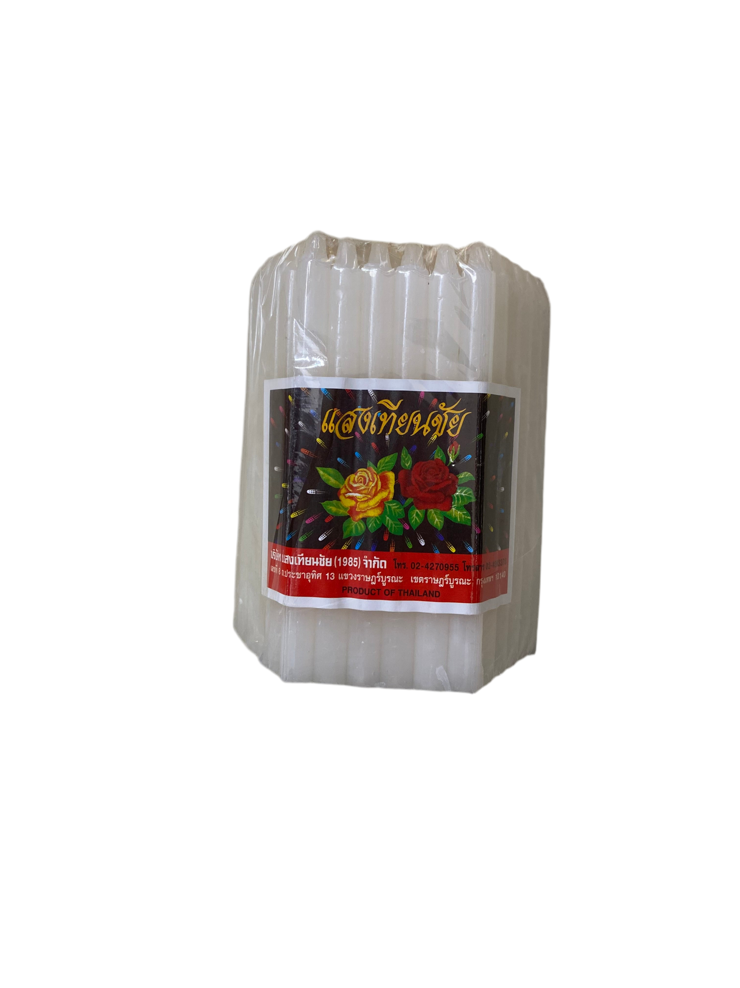 泰国蜡烛 白 - Thai Yellow Candle White 51pcs