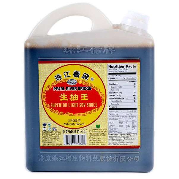 Pearl River Bridge Superior Light Soy Sauce - 珠江橋牌生抽王1.8L