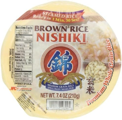 Nishiki Steamed Brown Rice - 锦字 速食糙米饭 7.4oz