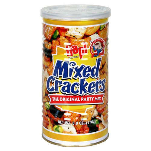 Hapi Mixed Crackers, 6 Ounce Tin