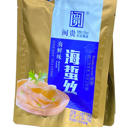 MIN GUI Instant Jellyfish Seafood Taste 150g - 閩貴即食海螫絲（海鮮味）