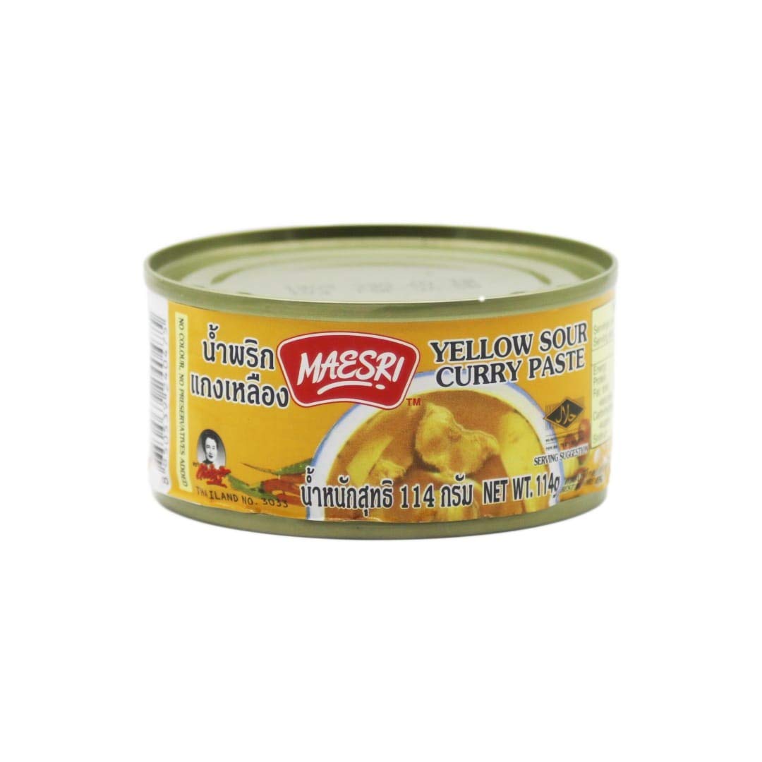 MAESRI Yellow Sour Curry Paste 咖哩醬4 oz (114g）