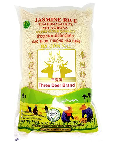 三鹿牌茉莉香米- 3 Deer Brand Thai Jasmine Rice 5lb