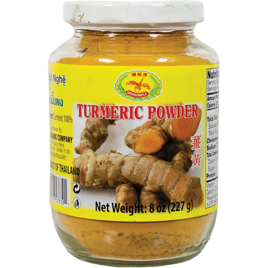 DRAGONFLY TUMERIC POWDER 8 OZ - 蜻蜓牌姜黄粉