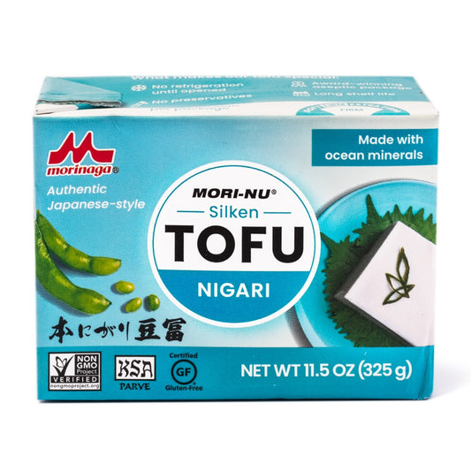 Morinaga Nigari Mori-Nu Silken Tofu, Firm 11.5 oz - 森永盒装绢豆腐(中硬) 325g