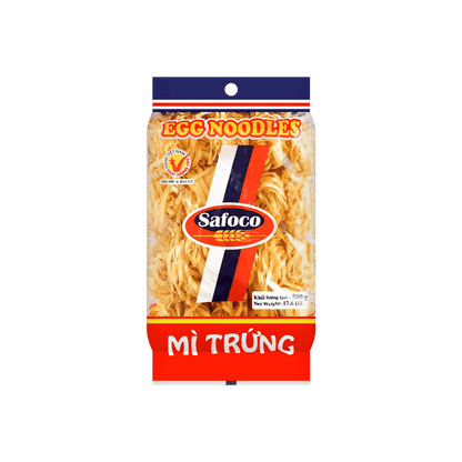 Safoco Egg Noodles (Thin Yarn) 500g - 越南SAFOCO 高級乾粗蛋麵500g