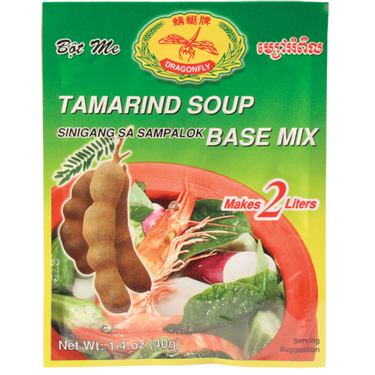 DRAGONFLY TAMARIND SOUP MIX 1.4 oz (40 g) - 蜻蜓牌酸子汤粉