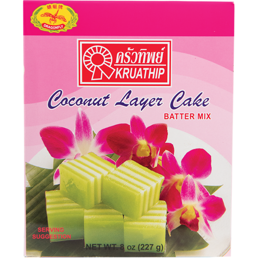 Dragonfly Coconut Pandan Layer Cake Batter Mix  - 蜻蜓牌椰汁千层糕粉 8oz