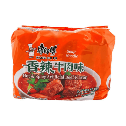 KSF Instant Noodles Classic Spicy Beef Flavor - 康師傅方便麵香辣牛肉口味5連包