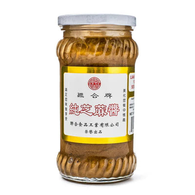 LIAN HOW 100% SESAME PASTE 8oz - 联合牌纯芝麻酱