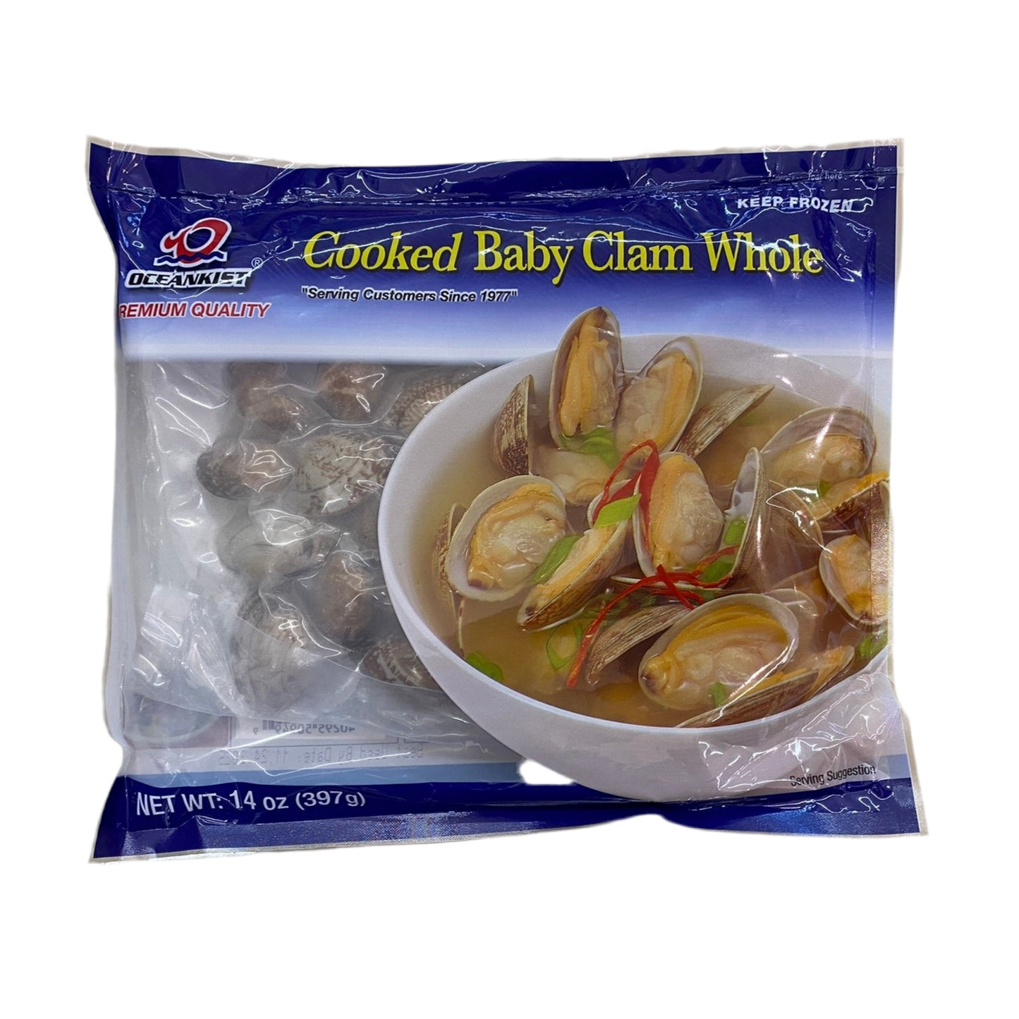 Frozen Cooked Baby Clam Whole 14 oz - 熟花蛤