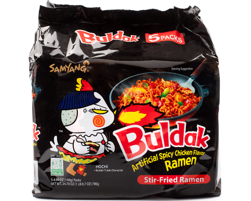 Samyang Buldak Ramen Black Hot Chicken Flavor 5pk - 韓國火雞麵