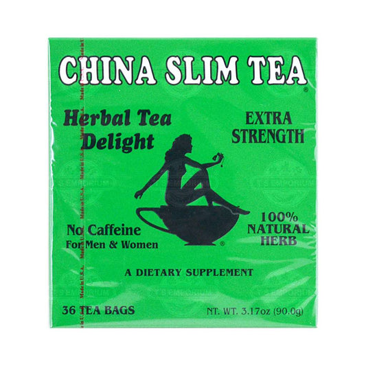 TEA POT BRAND China Slim Herbal Tea Extra Strength 36 Tea Bags / 90g - 美國茶壺牌強效減肥茶36包入/90g