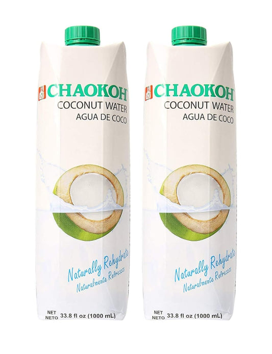 Chaokoh Agua de Coco - Coconut Water (2 Pack, Total of 67.6fl.oz) -  Chaokoh椰子水 （2盒）