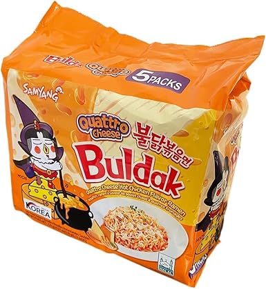 Samyang Buldak Ramen Quattro Cheese Flavor 5pk - 韓國火雞麵