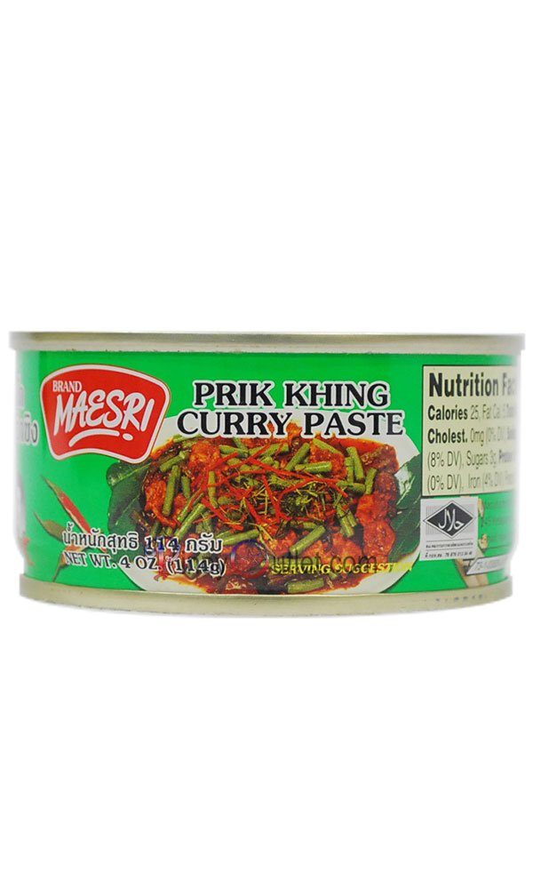 MAESRI Prik Khing Curry Paste 咖哩醬4 oz (114g）