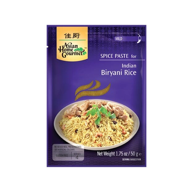 Asian Home Gourmet Indian Biryani Rice 1.75 oz - 佳厨 印度香饭 调味酱 50克