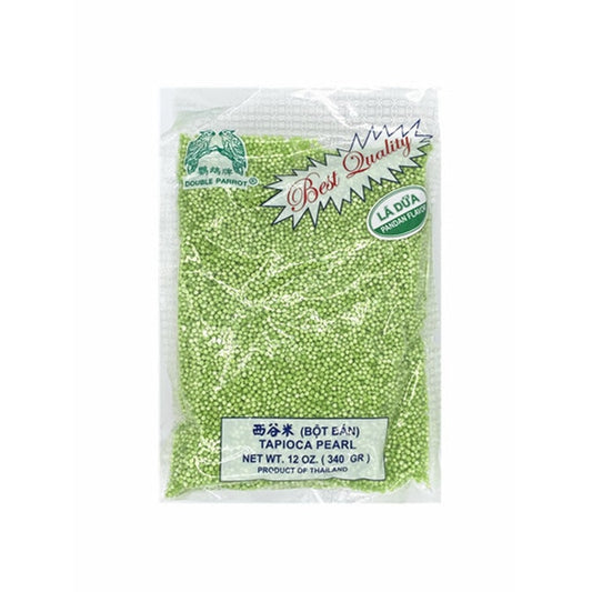 DOUBLE PARROT Tapioca Pearl 340g - 泰国鹦鹉牌西谷米 香兰味 12oz/340g