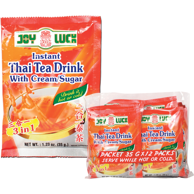 JOYLUCK 3IN1 THAI TEA 5X1.23OZ - 速溶泰茶 6包