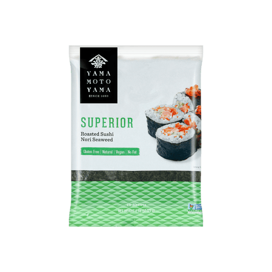 Roasted Sushi Nori Seaweed - 10 Sheets, 0.88oz - 日本YAMAMOTOYAMA山本山壽司捲紫菜包飯用海苔10片裝25g