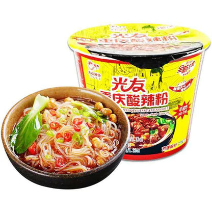 SOUR &amp; SPICY POTATO NOODLES - 光友重慶酸辣粉碗裝90g