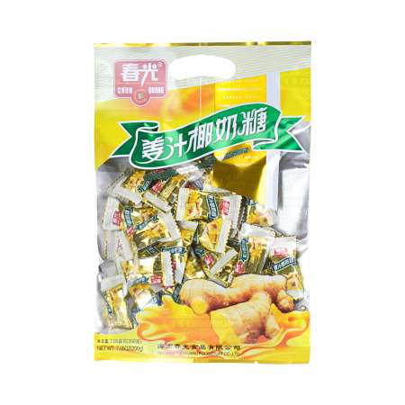 春光 姜汁椰奶糖 200g - CHUNGUANG Ginger Coconut Candy 200g