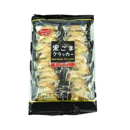 Silang Black Sesame Thin Cracker 264g - 思朗黑芝麻薄餅