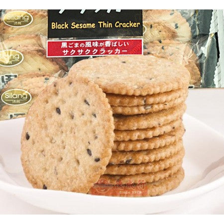 Silang Black Sesame Thin Cracker 264g - 思朗黑芝麻薄餅