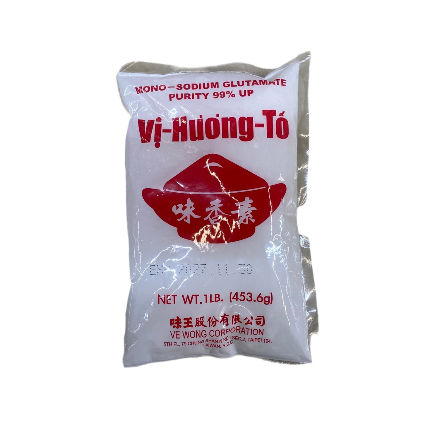 Ve Wong Monosodium Glutamate (Msg) - 味王味香素1lb/453g