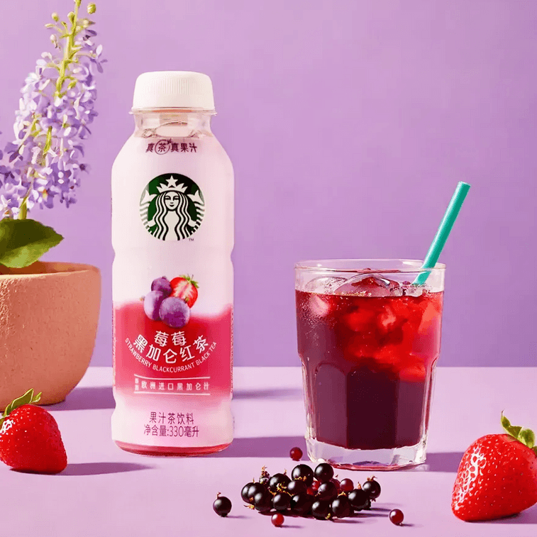 STARBUCKS Berry Blackcurrant Tea Drink 11.16 fl oz - 星巴剋星茶飲莓莓黑加侖紅茶飲料330ml