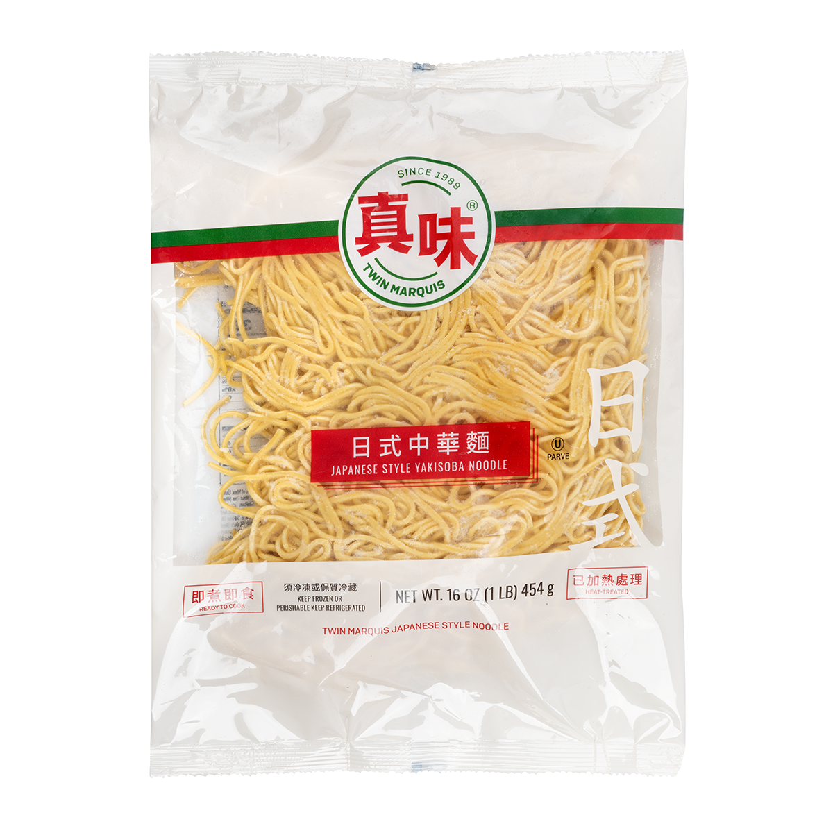 Twin Marquis Yakisoba Noodle, Frozen 16 oz - 真味日式中華麵