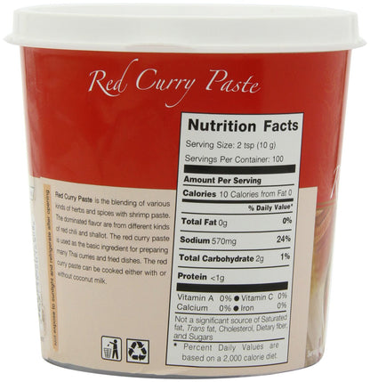 Mae Ploy Red Curry Paste 1kg - 泰國紅咖哩醬