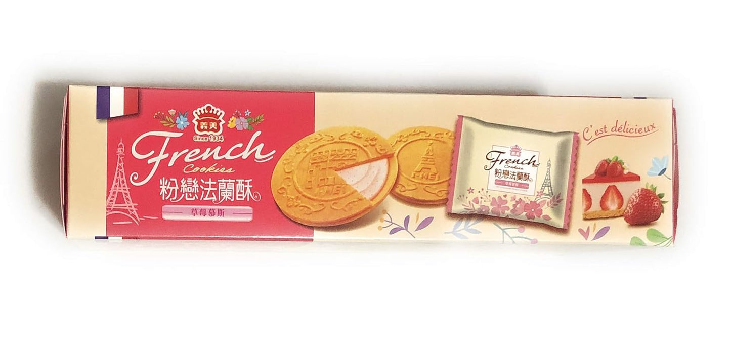 义美 粉恋法兰酥 - I Mel French Cookies Strawberry Flavor 132g